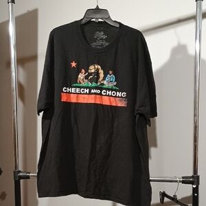 Cheech & Chong Black Graphic T-Shirt
